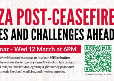 Militarisation Series: Gaza Post-Ceasefire: Hopes & Challenges Ahead