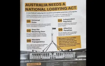 Why We Signed: Australia Needs a National Lobbying Act