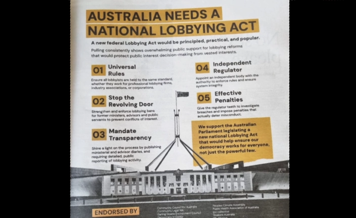 Why We Signed: Australia Needs a National Lobbying Act